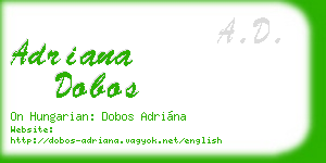 adriana dobos business card